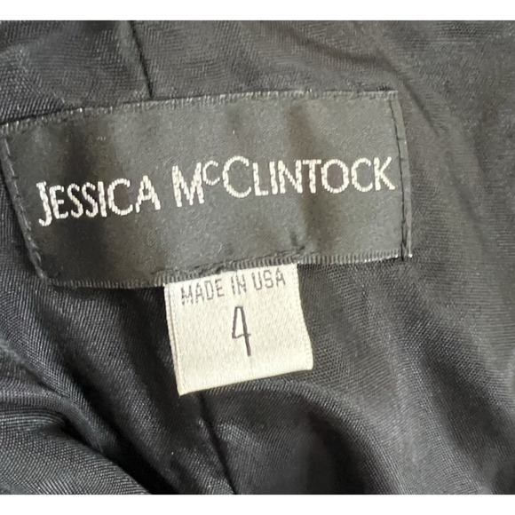 Y2K Jessica McClintock Womens 4 Purple Strapless Above Knee Party Homecoming - Picture 4 of 11